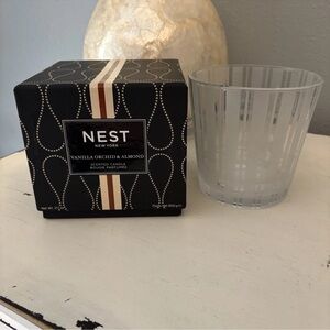 Empty Nest Vanilla Orchid & Almond Candle Jar w/ Box 21.1 OZ (Empty & Cleaned)